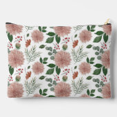 水色ユーカリ葉フローラ アクセサリーポーチ (裏面)