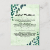 水色ユーカリ葉安全対策 エンクロージャーカード (正面)