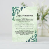 水色ユーカリ葉安全対策 エンクロージャーカード (スタンド正面)