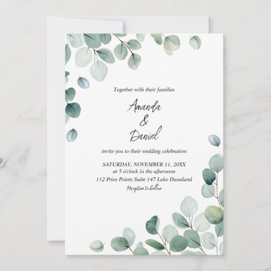 水色ユーカリ葉 (正面)