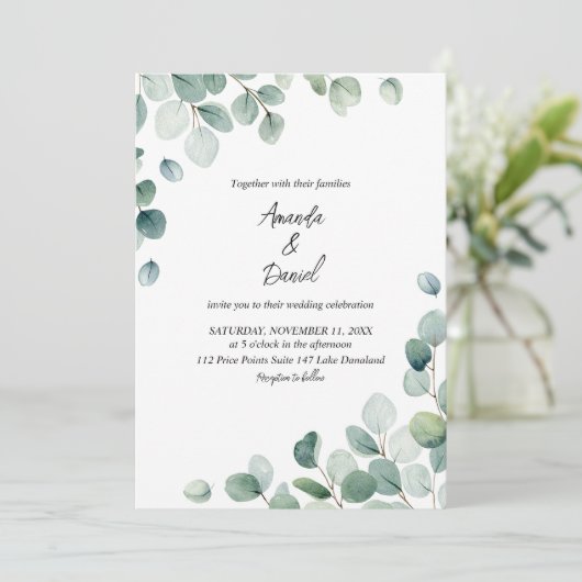 水色ユーカリ葉 (スタンド正面)