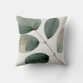 水色ユーカリ葉 クッション (裏面)