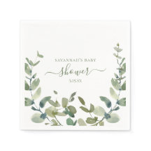 水色ユーカリ赤ちゃんシャワー