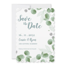 水色ユーカリ離れスウェディング日付を保存