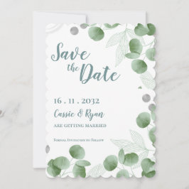 水色ユーカリ離れスウェディング日付を保存