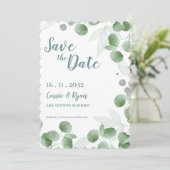 水色ユーカリ離れスウェディング日付を保存 (スタンド正面)