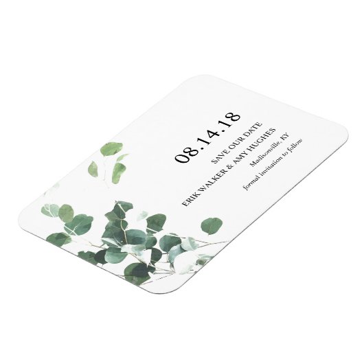 水色ユーカリ離れスマグネットを保存 マグネット (左側)