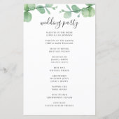 水色ユーカリ。エレガント結婚スクリプト (裏面)