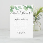 水色ユーカリ。グリーンリーブライダルシャワー 招待状 (スタンド正面)