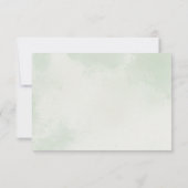 水色ラストオレンジセージ緑のフローラ結婚ズ 出欠カード (裏面)