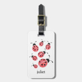 水色ラディバグ荷物タグ ラゲッジタグ (正面縦)