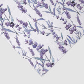 水色ラベンダーの花（白） 薄葉紙 (詳細)