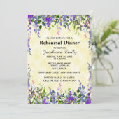 水色ラベンダーフローライエローウェディングリハーサル 招待状 (スタンド正面)