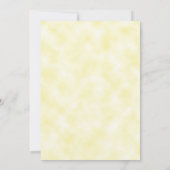 水色ラベンダーフローライエローウェディングリハーサル 招待状 (裏面)