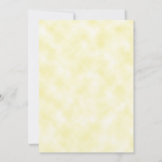 水色ラベンダーフローライエローウェディングリハーサル 招待状 (裏面)