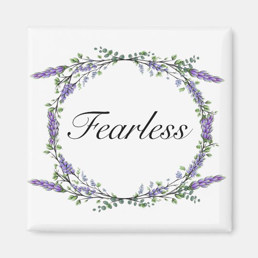 水色ラベンダーユーカリプトゥスボホボタニカル マグネット (正面)