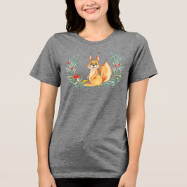 水色リス トライブレンドＴシャツ