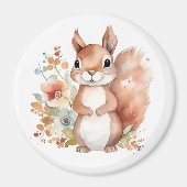 水色リス マグネット (正面)