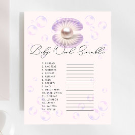 水色リトルパールベビーワードスクランブルゲーム