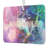 水色レインボーのペルソナお洒落ライズ可能な名前 カーエアーフレッシュナー (左)