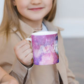 水色レインボーのペルソナお洒落ライズ可能な名前 コーヒーマグカップ