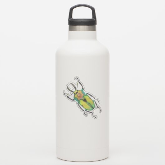 水色レインボースタグビートルLove Bug シール (ウォーターボトル)