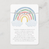 水色レインボーパステルディスプレイシャワー エンクロージャーカード (正面)