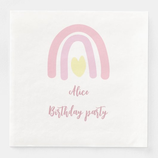 水色レインボーピンクイエローバースデーパーティー (正面)