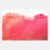 水色レインボーヘミアンオレンジ赤と緑 ラッピングペーパーシート (正面3)