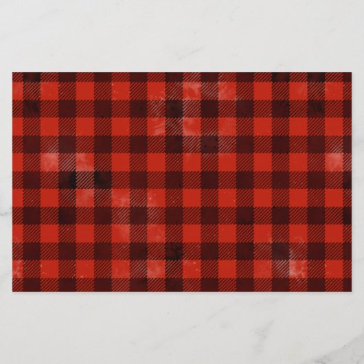 水色レッドトラックプレイドクリスマスホリデー 便箋 (裏面)