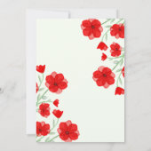 水色レッドポピーフローラマザーズデイブランチ 招待状 (裏面)