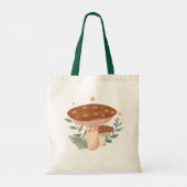 水色レッドマッシュルームベイビーシャワーギフトトートバッグ トートバッグ (裏面)