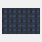 水色レッド、グリーン、ネイビー ラッピングペーパーシート (正面3)