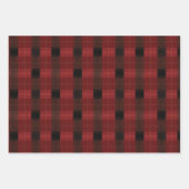 水色レッド、グリーン、ネイビー ラッピングペーパーシート (正面)