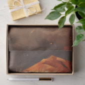 水色レトロなサンタクロースは赤い帽子を微笑む 薄葉紙 (ギフト)