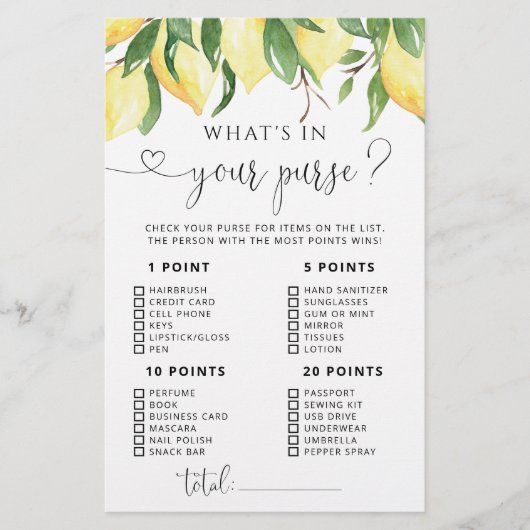 水色レモンあなたの財布のゲームの何 (正面)