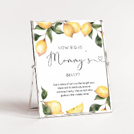 水色レモンどれくらいの大きさはママの腹のポスター ポスター