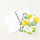 水色レモンのクラフトアイディアスケッチ ノートブック (内部)