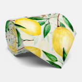 水色レモンの実 ネクタイ (ロール)