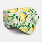 水色レモンの実 ネクタイ (ロール)