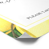 水色レモンの枝 – お願い1つ取る ポスター (角)