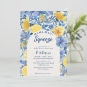 水色レモンマママメーンスクイーズブライダルシャワー 招待状 (スタンド正面)
