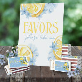 水色レモン立ち上げペデスタルサイン 台座サイン