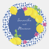 水色レモン青瓦 ラウンドシール (正面)