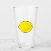 水色レモン タンブラーグラス (正面)