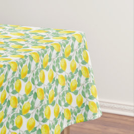 水色レモ葉ンズ結婚ホワイト テーブルクロス