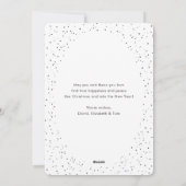 水色ロビンバードリースメリークリスマスカード シーズンカード (裏面)