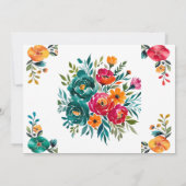 水色ロマンスリハーサルディナー 招待状 (裏面)