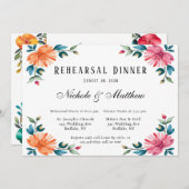 水色ロマンスリハーサルディナー 招待状 (正面/裏面)