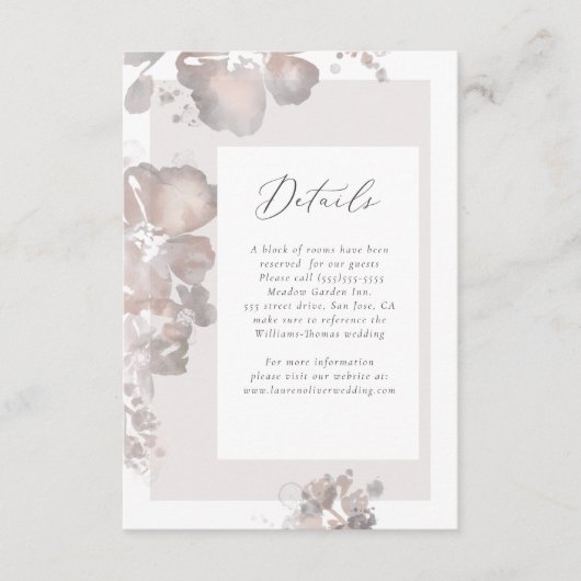 水色ロマンス詳細カード エンクロージャーカード (正面)